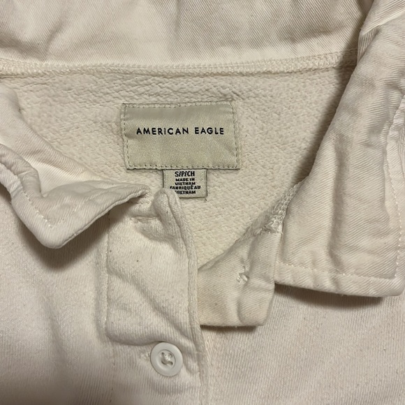 American eagle fleece polo sweatshirt - Picture 3 of 6